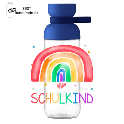Mepal Trinkflasche Einschulung „Schulkind“ – Regenbogen Geschenk zum Schulanfang