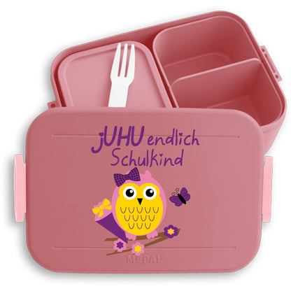 Brotdose Einschulung Mädchen Eule – jUHU endlich Schulkind