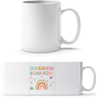 Tasse Einschulung Schulkind Regenbogen – Ich bin ein Schulkind