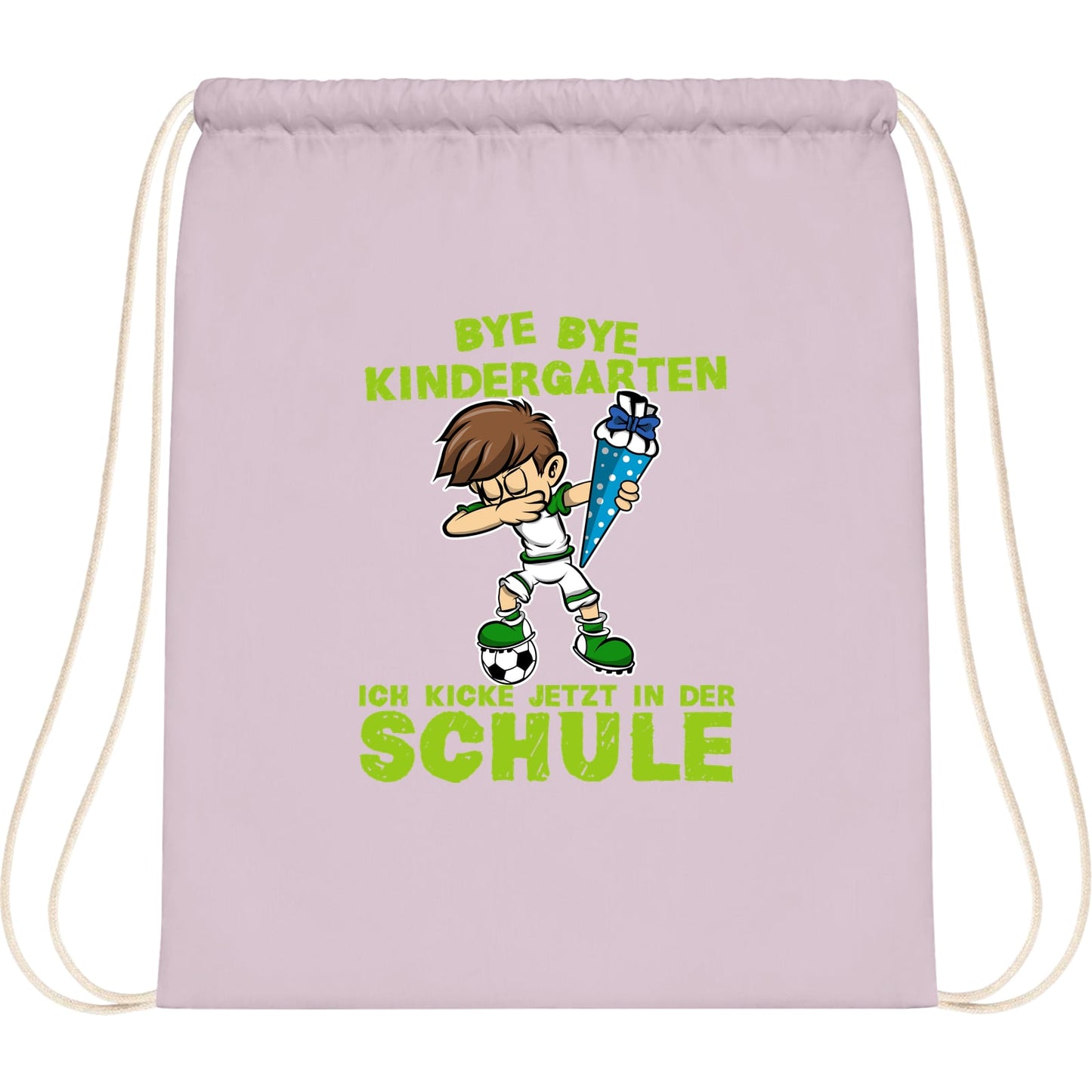 Turnbeutel Einschulung Fußball Junge – Bye Bye Kindergarten