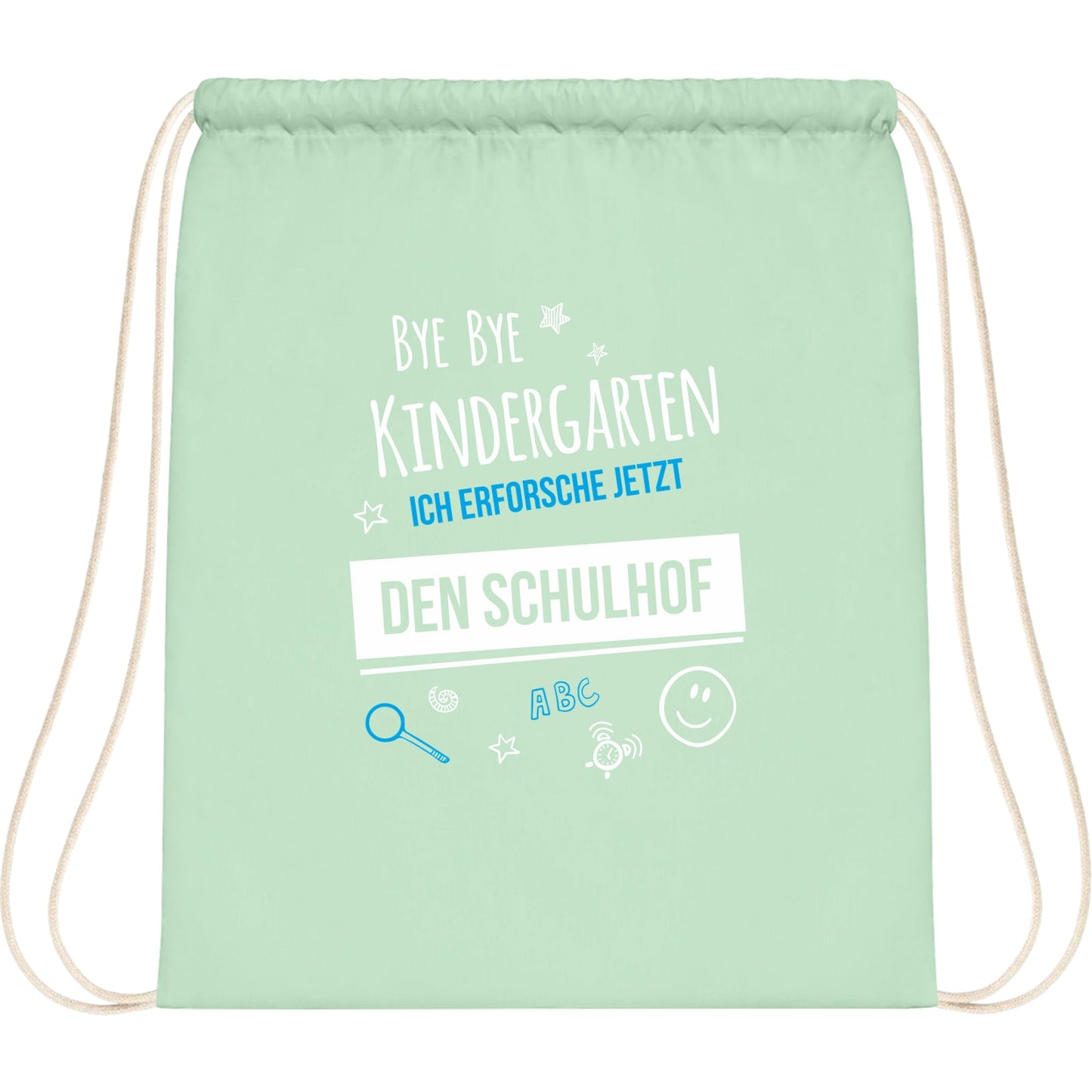 Turnbeutel Einschulung Bye Bye Kindergarten Schulhof