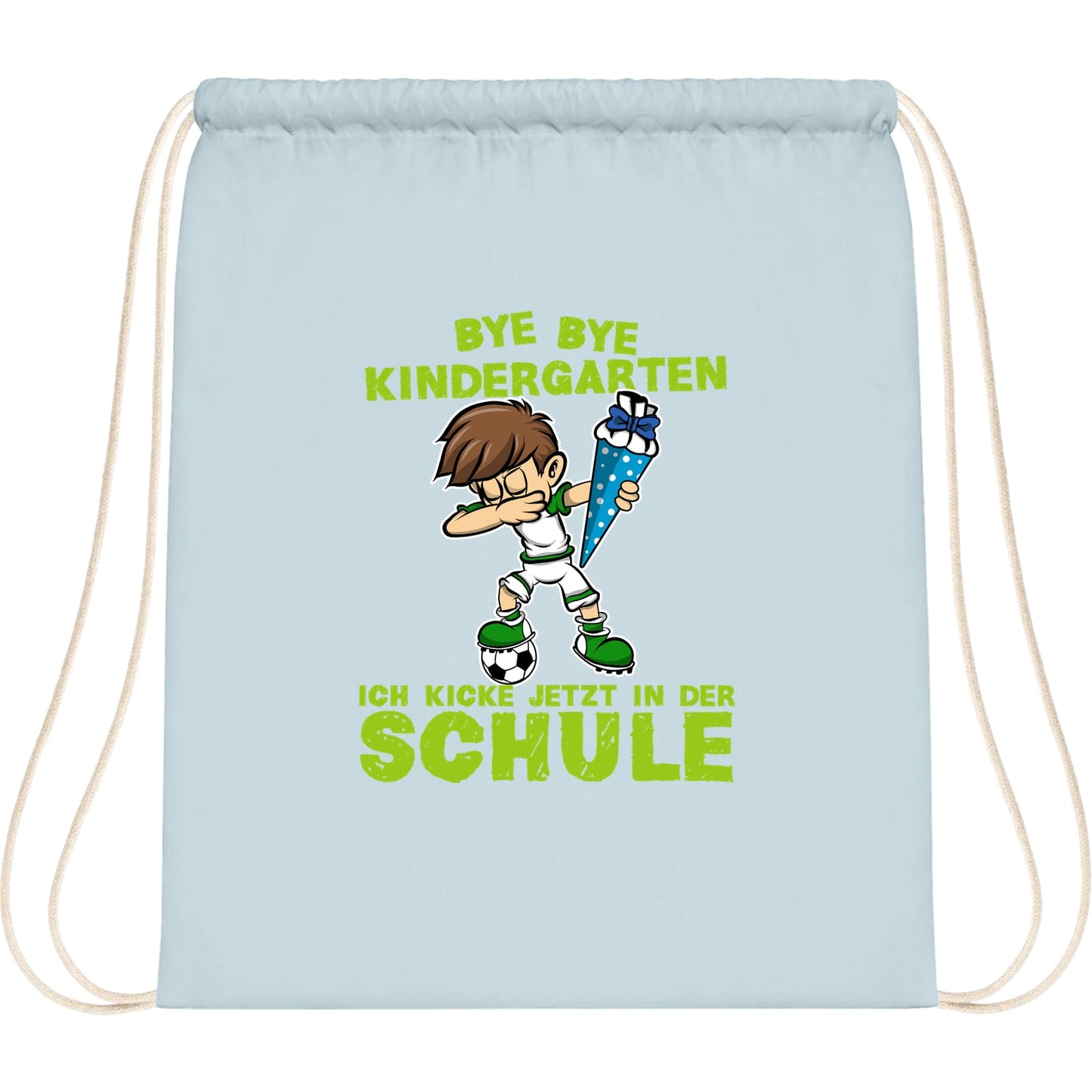 Turnbeutel Einschulung Fußball Junge – Bye Bye Kindergarten