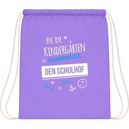 Turnbeutel Einschulung Bye Bye Kindergarten Schulhof