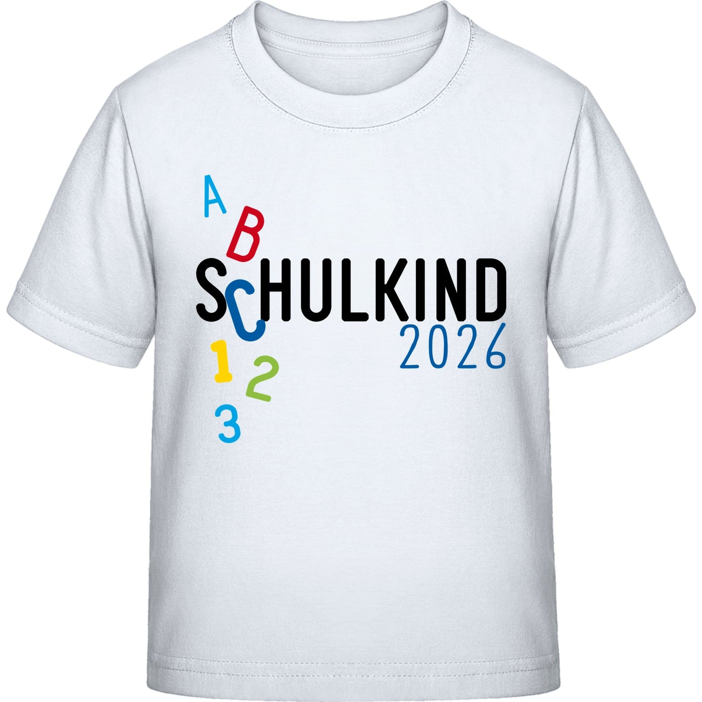 Kinder T-Shirt Einschulung ABC Schulkind 2026 – Geschenk zum Schulanfang