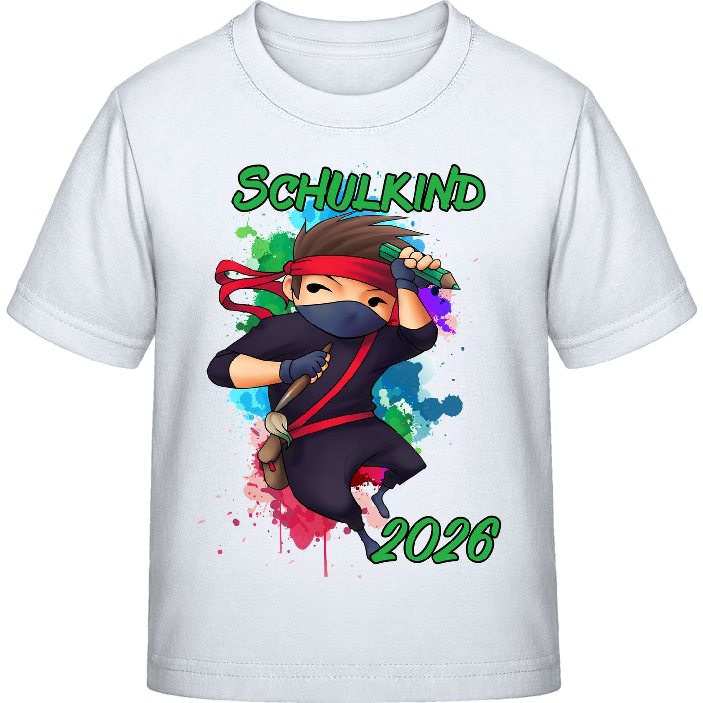 Kinder T-Shirt Einschulung Ninja Junge – Schulkind 2026